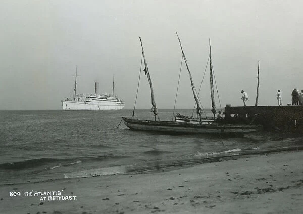 Steamship Atlantis off Bathurst, Gambia, 20th century