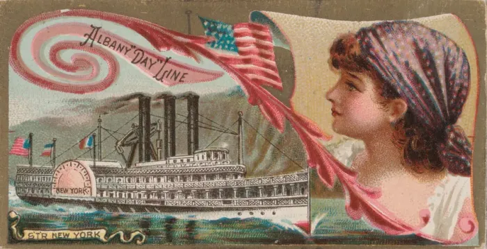 Framed Print : Steamship New York, Albany Day'Line, from the Ocean Framed Print : Steamship New York, Albany Day'Line, from the Ocean