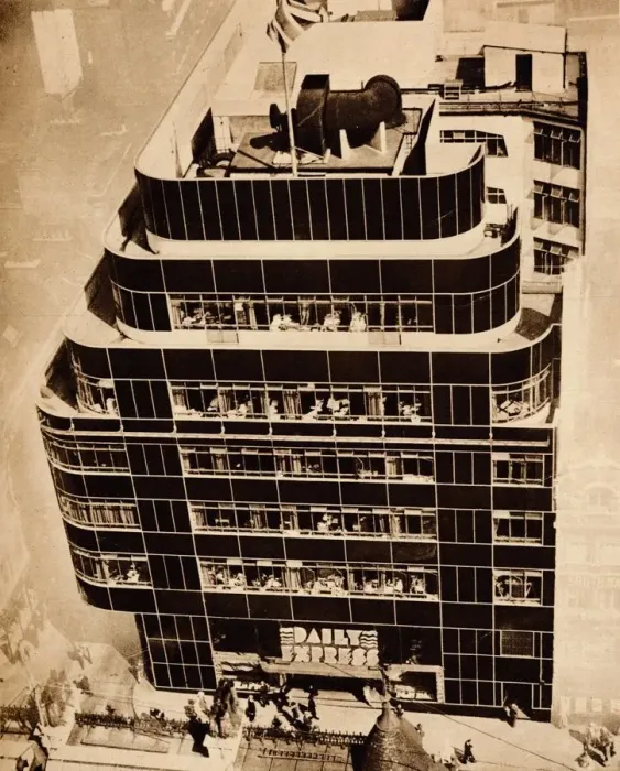 Framed Print : Steel, concrete and glass, make modern buildings, 1935 Framed Print : Steel, concrete and glass, make modern buildings, 1935
