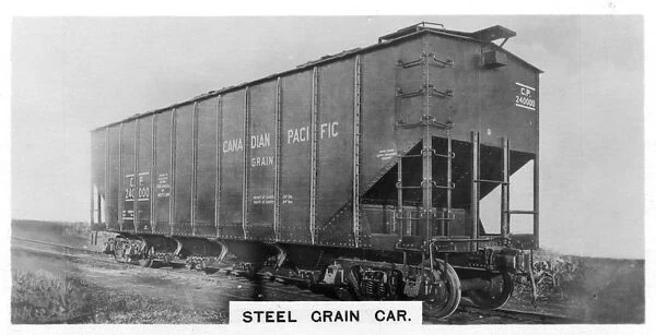 Steel grain car, Canada, c1920s