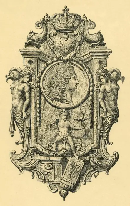 Framed Print : Steel key plate, early 18th century, (1881). Creator: John Watkins Framed Print : Steel key plate, early 18th century, (1881). Creator: John Watkins