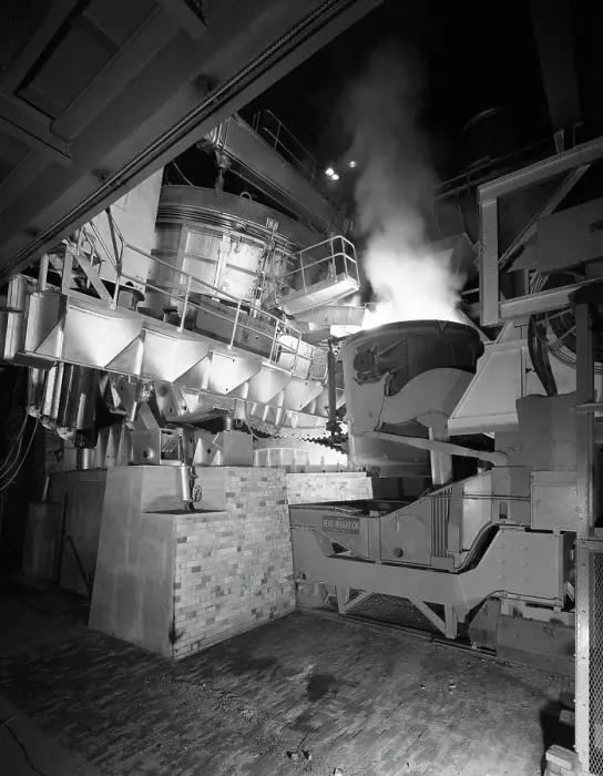 Framed Print : Steel pour from an electric arc furnace, Park Gate Iron & Steel Co, Rotherham, Yorkshire, 1964 Framed Print : Steel pour from an electric arc furnace, Park Gate Iron & Steel Co, Rotherham, Yorkshire, 1964