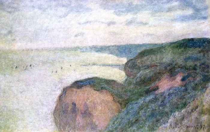 Framed Print : Steep Cliffs near Dieppe, 1897. Artist: Claude Monet Framed Print : Steep Cliffs near Dieppe, 1897. Artist: Claude Monet