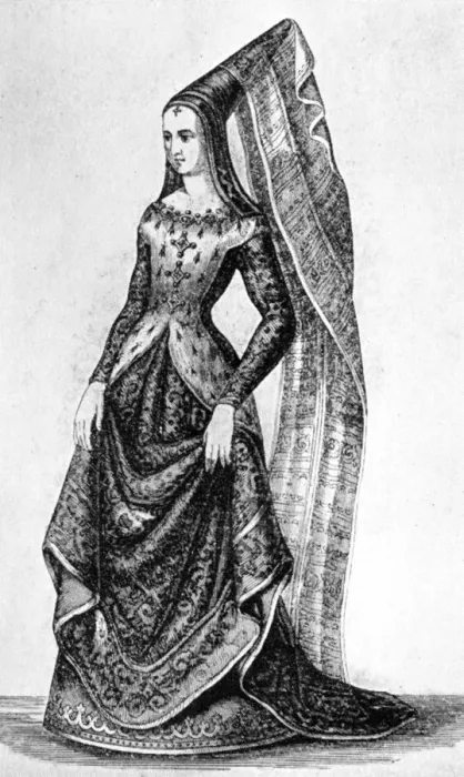 Framed Print : The steeple headdress and veil, 15th century, (1910) Framed Print : The steeple headdress and veil, 15th century, (1910)