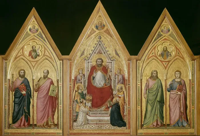 Framed Print : Stefaneschi Triptych (verso), ca 1330. Creator: Giotto di Bondone (1266-1377) Framed Print : Stefaneschi Triptych (verso), ca 1330. Creator: Giotto di Bondone (1266-1377)