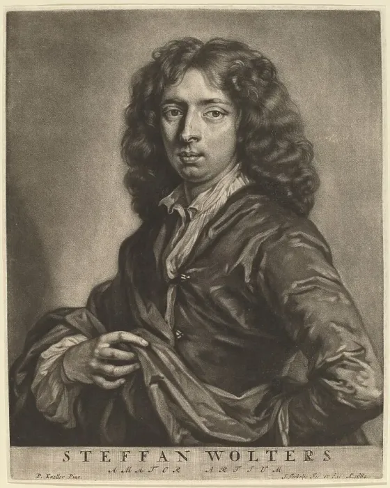 Framed Print : Steffan Wolters, 1684. Creator: Jan Verkolje Framed Print : Steffan Wolters, 1684. Creator: Jan Verkolje