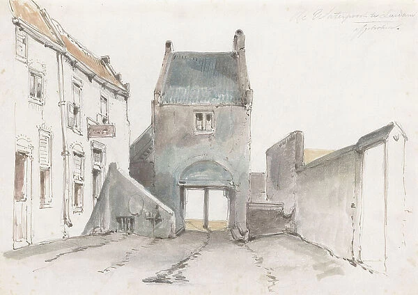 Steigerpoort in Leerdam, 1832-1880. Creator: Jan Weissenbruch
