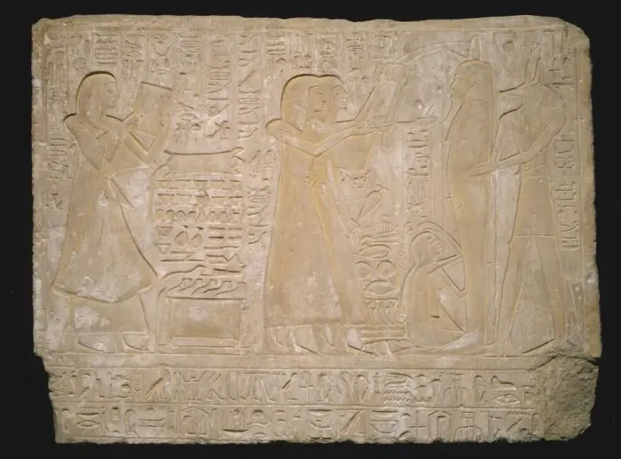 Framed Print : Stela (Commemorative Stone) Depicting the Funeral of Ramose, Egypt, New Kingdom Framed Print : Stela (Commemorative Stone) Depicting the Funeral of Ramose, Egypt, New Kingdom
