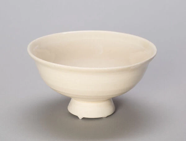 Stem Bowl, Jin (1115-1234) or Yuan dynasty (1279-1368), 13th / 14th century. Creator: Unknown