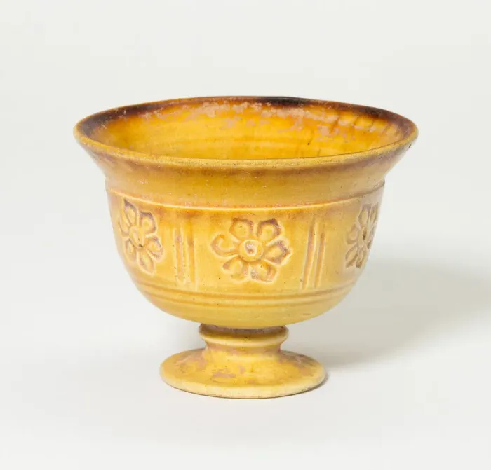 Framed Print : Stem Cup with Florets, Tang dynasty (618-906). Creator: Unknown Framed Print : Stem Cup with Florets, Tang dynasty (618-906). Creator: Unknown