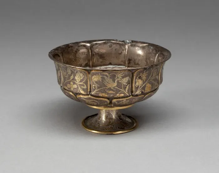 Framed Print : Stem Cup, Tang dynasty (A. D. 618-907), 9th century. Creator: Unknown Framed Print : Stem Cup, Tang dynasty (A. D. 618-907), 9th century. Creator: Unknown