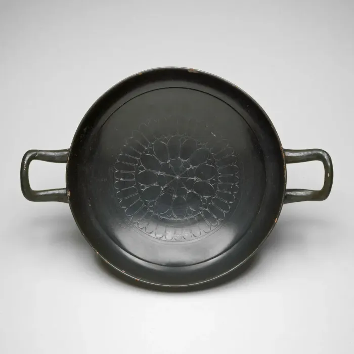 Framed Print : Stemless Kylix (Drinking Cup), about 460-450 BCE. Creator: Unknown Framed Print : Stemless Kylix (Drinking Cup), about 460-450 BCE. Creator: Unknown