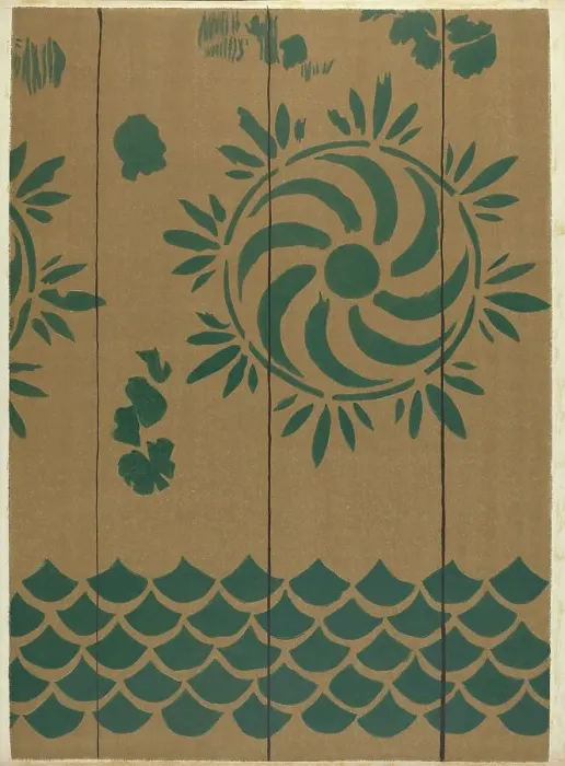 Framed Print : Stencilled Floor, c. 1940. Creator: Michael Lauretano Framed Print : Stencilled Floor, c. 1940. Creator: Michael Lauretano