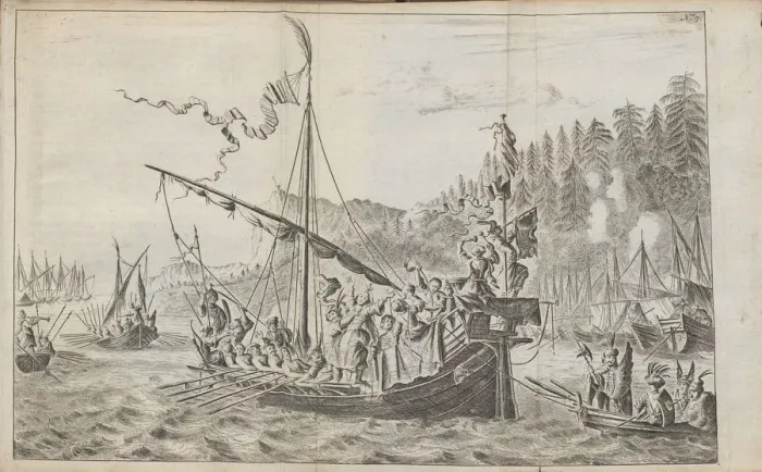 Framed Print : Stenka Razin (From: Drie aanmerkelyke reizen), 1675. Artist: Struys, Jan Jansz. (1630-1694) Framed Print : Stenka Razin (From: Drie aanmerkelyke reizen), 1675. Artist: Struys, Jan Jansz. (1630-1694)