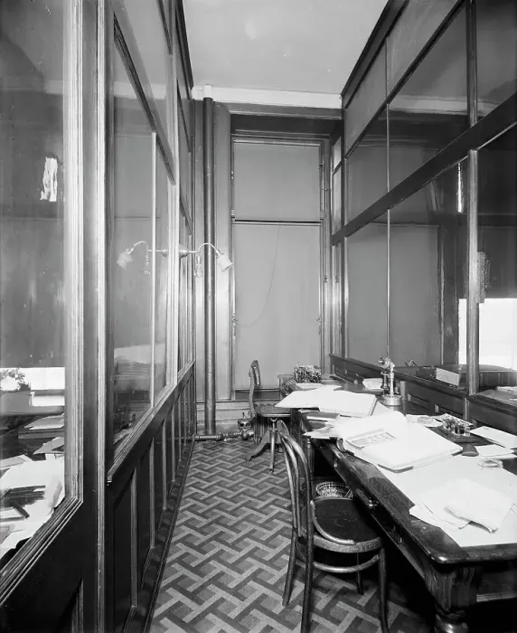 Framed Print : Stenographers room, Mulford & Petry Co. (1904?). Creator: Unknown. Stenographers room, Mulford & Petry Co. (1904?). Creator: Unknown Framed Print : Stenographers room, Mulford & Petry Co. (1904?). Creator: Unknown. Stenographers room, Mulford & Petry Co. (1904?). Creator: Unknown