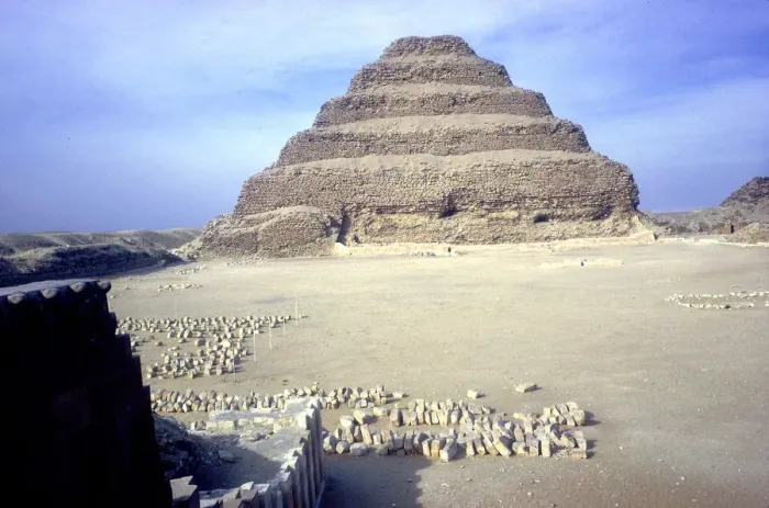 Framed Print : Step Pyramid of King Djoser (Zozer), Saqqara, Egypt, 3rd Dynasty, c2600 BC. Artist: Imhotep Framed Print : Step Pyramid of King Djoser (Zozer), Saqqara, Egypt, 3rd Dynasty, c2600 BC. Artist: Imhotep