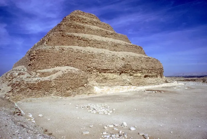 Framed Print : Step Pyramid of King Djoser (Zozer), Saqqara, Egypt, 3rd Dynasty, c2600 BC. Artist: Imhotep Framed Print : Step Pyramid of King Djoser (Zozer), Saqqara, Egypt, 3rd Dynasty, c2600 BC. Artist: Imhotep