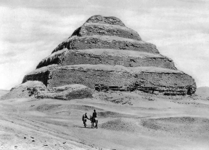 Framed Print : A step pyramid outside Cairo, Egypt, c1920s Framed Print : A step pyramid outside Cairo, Egypt, c1920s