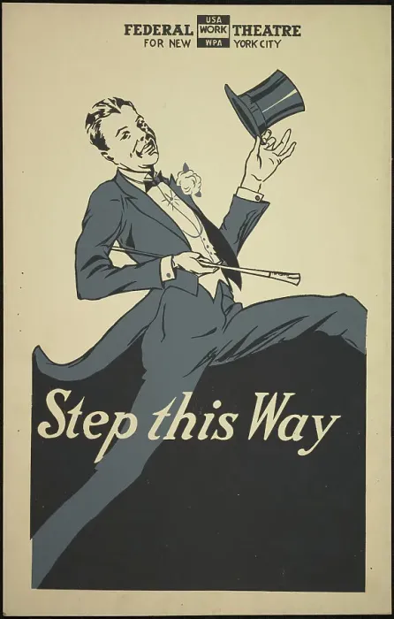 Framed Print : Step this Way, New York, 1938. Creator: Unknown Framed Print : Step this Way, New York, 1938. Creator: Unknown