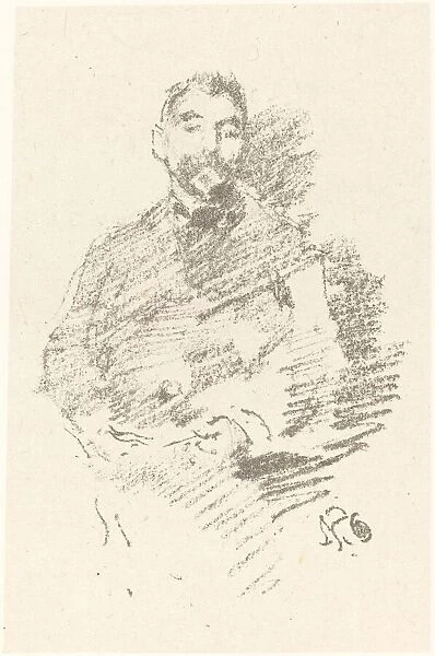 Stephane Mallarme, 1892. Creator: James Abbott McNeill Whistler