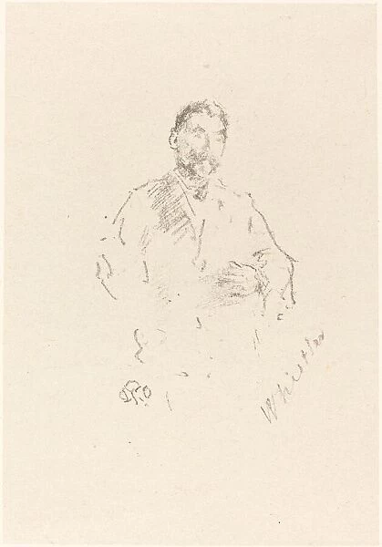 Stephane Mallarme, No. 2, 1892. Creator: James Abbott McNeill Whistler