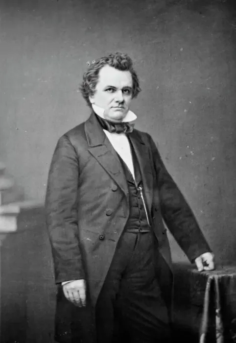 Framed Print : Stephen A. Douglas, between 1855 and 1865. Creator: Unknown Framed Print : Stephen A. Douglas, between 1855 and 1865. Creator: Unknown