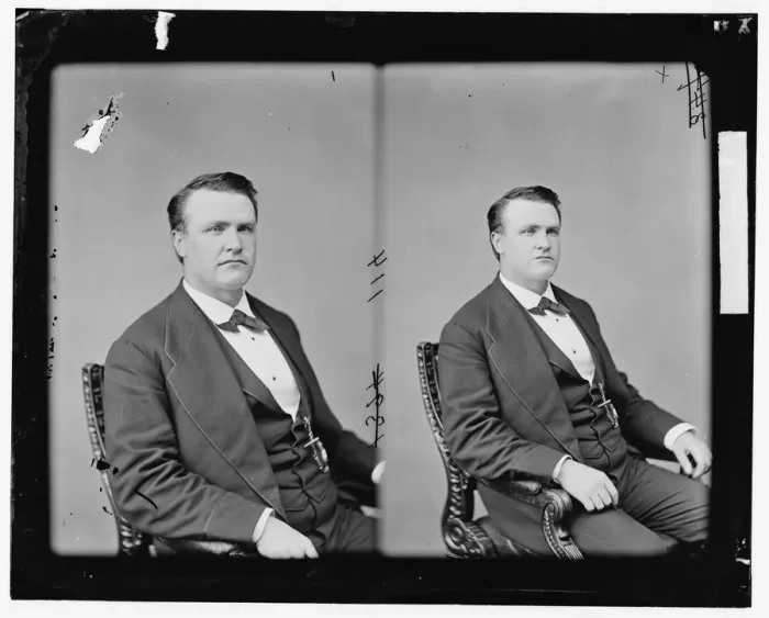 Framed Print : Stephen B. Elkins of West Virginia, between 1865 and 1880. Creator: Unknown Framed Print : Stephen B. Elkins of West Virginia, between 1865 and 1880. Creator: Unknown
