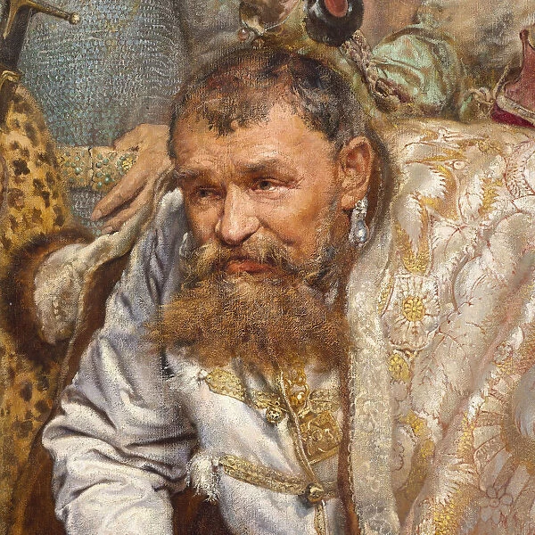 Stephen Bathory at Pskov. Detail: Grigory Nashchokin
