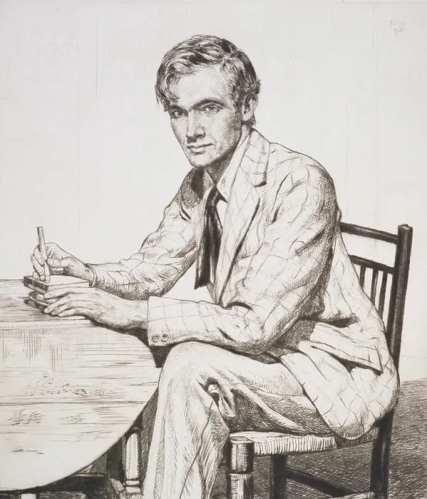 Framed Print : Stephen Bone, 1928. Creator: Francis Dodd Framed Print : Stephen Bone, 1928. Creator: Francis Dodd