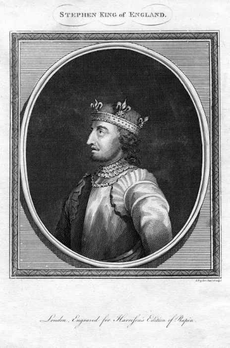 Framed Print : Stephen of England, (1788). Artist: I Taylor Framed Print : Stephen of England, (1788). Artist: I Taylor