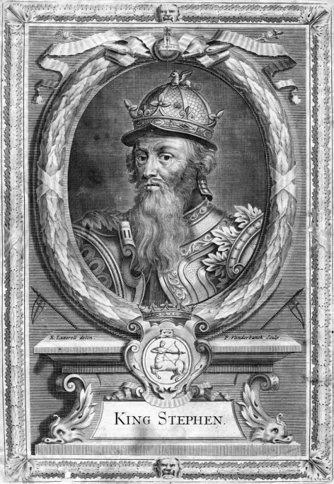 Framed Print : Stephen of England, (17th century). Artist: P Vanderbanck Framed Print : Stephen of England, (17th century). Artist: P Vanderbanck