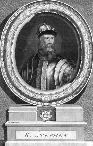Stephen, King of England. Artist: Smith