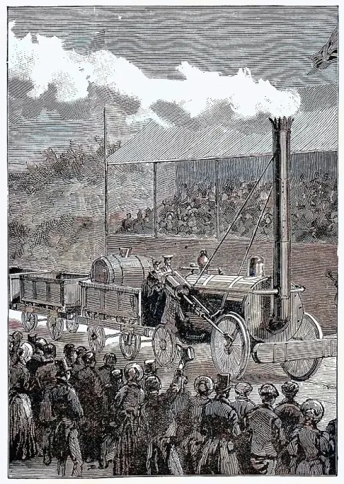 Framed Print : Stephenson's Rocket winning the Rainhill Trials, 14 October 1829 (1898). Creator: Unknown. Stephenson's Rocket winning the Rainhill Trials, 14 October 1829 (1898). Creator: Unknown Framed Print : Stephenson's Rocket winning the Rainhill Trials, 14 October 1829 (1898). Creator: Unknown. Stephenson's Rocket winning the Rainhill Trials, 14 October 1829 (1898). Creator: Unknown