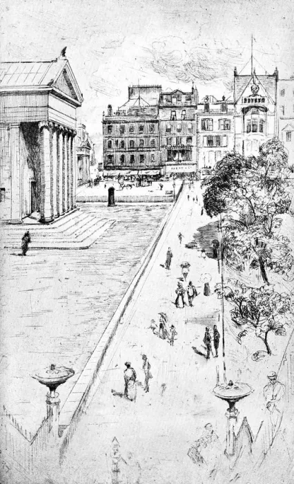 Framed Print : From the Steps of the Mound, Edinburgh, 1900 Framed Print : From the Steps of the Mound, Edinburgh, 1900