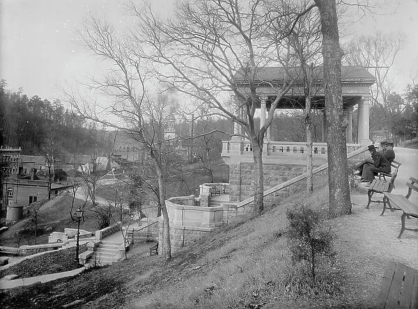 Steps and Pavilion, Government Reservation, Hot Springs, Ark, between 1900 and 1906. Creator: Unknown