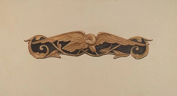 Stern Carving: Spread Eagle, 1935  /  1942. Creator: Flora Merchant