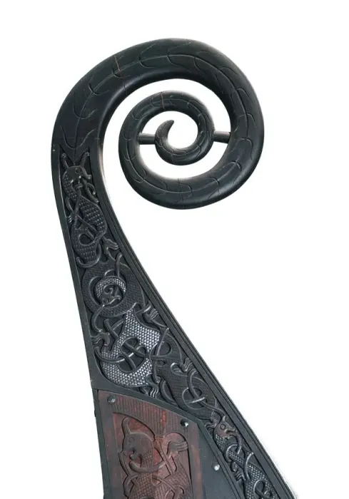 Framed Print : Detail of the stern of the Viking Oseburg ship, 9th century Framed Print : Detail of the stern of the Viking Oseburg ship, 9th century