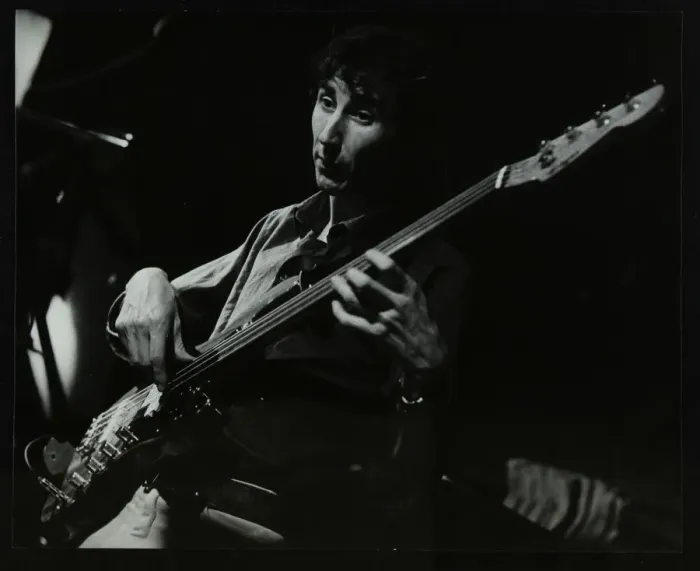 Framed Print : Steve Cook playing bass guitar at The Stables, Wavendon, Buckinghamshire. Artist Framed Print : Steve Cook playing bass guitar at The Stables, Wavendon, Buckinghamshire. Artist