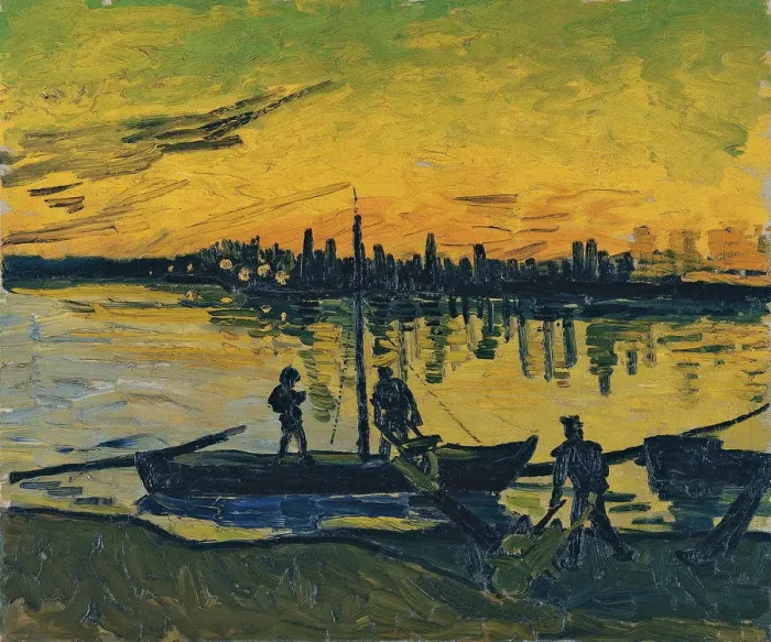 Framed Print : The Stevedores in Arles, 1888. Artist: Gogh, Vincent, van (1853-1890) Framed Print : The Stevedores in Arles, 1888. Artist: Gogh, Vincent, van (1853-1890)