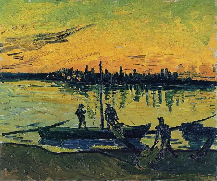 Framed Print : The Stevedores in Arles, 1888. Creator: Vincent van Gogh Framed Print : The Stevedores in Arles, 1888. Creator: Vincent van Gogh