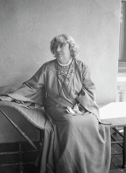 Stevenson, Robert Louis, Mrs. portrait photograph, 1921 or 1922. Creator: Arnold Genthe