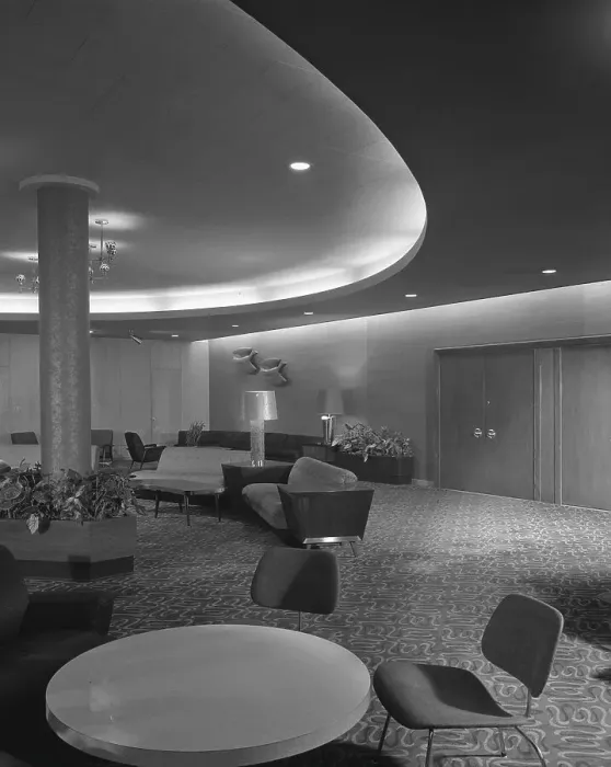 Framed Print : Stevensville Hotel, Liberty, New York, 1953. Creator: Gottscho-Schleisner, Inc Framed Print : Stevensville Hotel, Liberty, New York, 1953. Creator: Gottscho-Schleisner, Inc