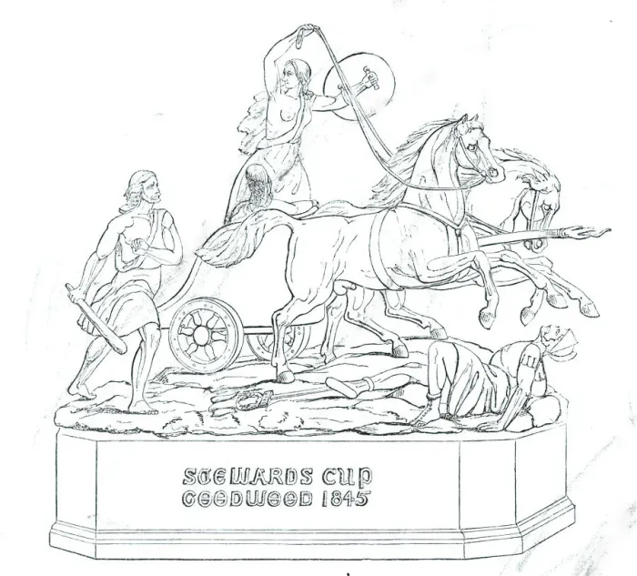 Framed Print : The Stewards Cup, 1845. Creator: Unknown Framed Print : The Stewards Cup, 1845. Creator: Unknown