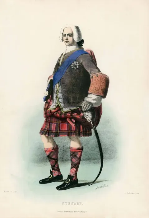 Framed Print : Stewart, from The Clans of the Scottish Highlands, pub. 1845 (colour lithograph) Framed Print : Stewart, from The Clans of the Scottish Highlands, pub. 1845 (colour lithograph)