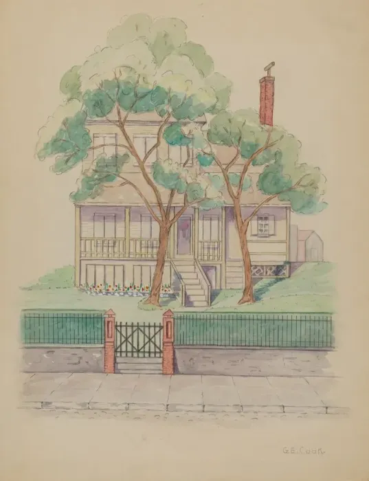Framed Print : Stewart House, c. 1936. Creator: Gladys Cook