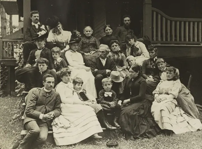 Framed Print : Stieglitz Family at Oaklawn, Lake George, 1888. Creator: Alfred Stieglitz Framed Print : Stieglitz Family at Oaklawn, Lake George, 1888. Creator: Alfred Stieglitz