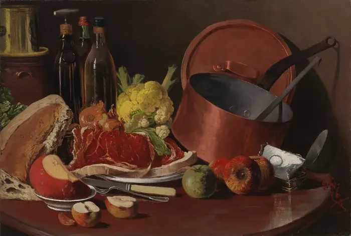 Framed Print : Still-Life, 1876. Creator: Fanny Churberg Framed Print : Still-Life, 1876. Creator: Fanny Churberg