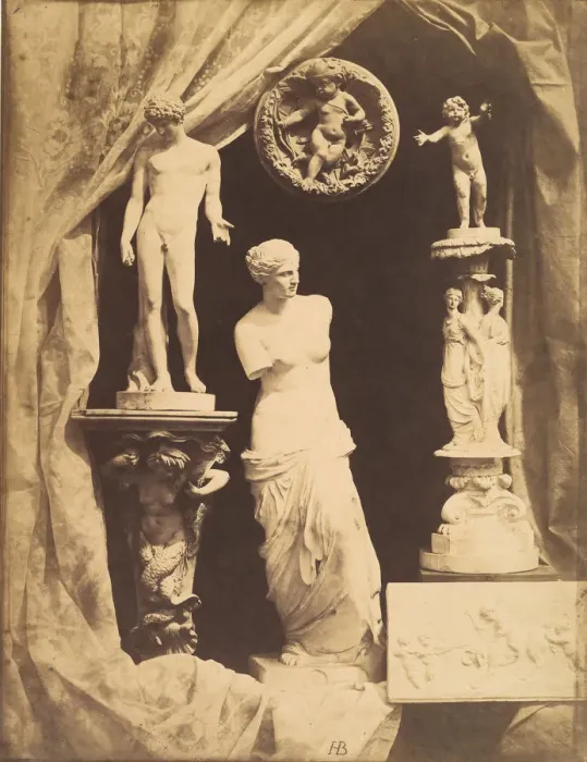 Framed Print : [Still Life with Statuary], Early 1850s. Creator: Hippolyte Bayard