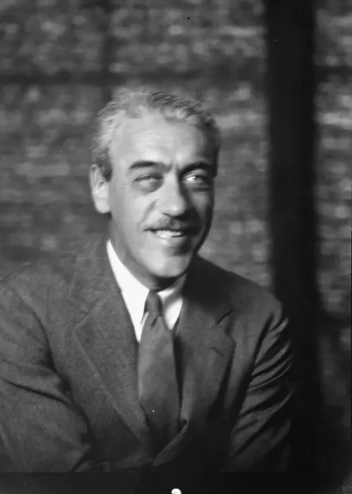 Framed Print : Stiller, Mauritz, Mr. portrait photograph, 1927 Creator: Arnold Genthe