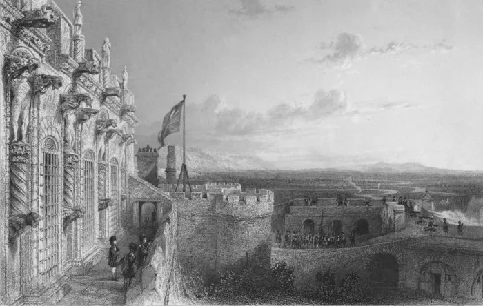 Framed Print : Stirling Castle, 19th century. Creator: W Wallis Framed Print : Stirling Castle, 19th century. Creator: W Wallis